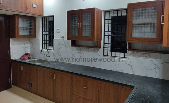 PVC cupboard installation, No More Wood, Chennai